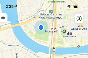 Карта 2GIS с рейтингом организаций